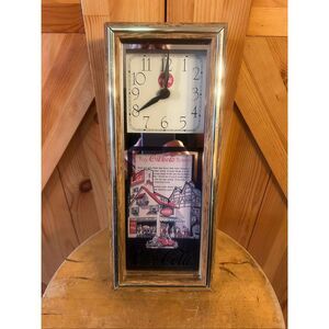 Toy Coca-Cola Town Clock Not Working deco only (5620)